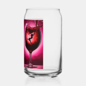 "Elixir of Elegance: A Glass of Refinement" Blikvorm Glas (Links)
