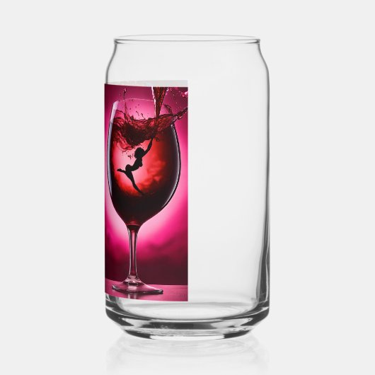 "Elixir of Elegance: A Glass of Refinement" Blikvorm Glas (Links)