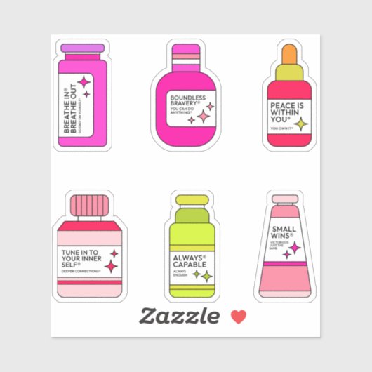 Élixirs d'autonomisation - Sticker à bouteille d'i (Feuille)