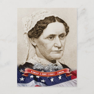 Eliza Johnson, First Lady of the U.S. Briefkaart
