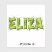 Eliza Name Kiwi Design Aufkleber Sticker (Vel)