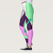 Elizabeth Ajouter Votre Nom Leggings Art Abstrait (Gauche)