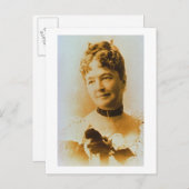 Elizabeth Bacon Custer (1842-1933), echtgenote van Briefkaart (Voorkant / Achterkant)