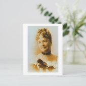 Elizabeth Bacon Custer (1842-1933), echtgenote van Briefkaart (Staand voorkant)