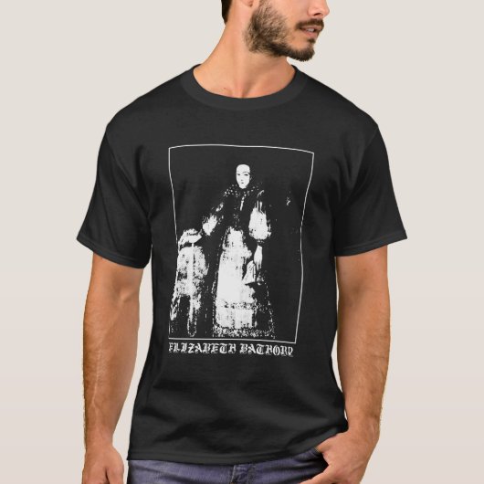 Elizabeth Bathory Countess Vampire Gothic T-shirt (Voorkant)