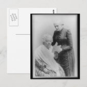 Elizabeth Cady Stanton en Susan B. Anthony Briefkaart (Voorkant / Achterkant)