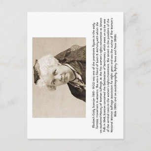 Elizabeth Cady Stanton - Feminist Briefkaart