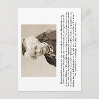 Elizabeth Cady Stanton - Feminist Briefkaart
