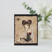 Elizabeth - Carte postale de pirate fée (Debout devant)