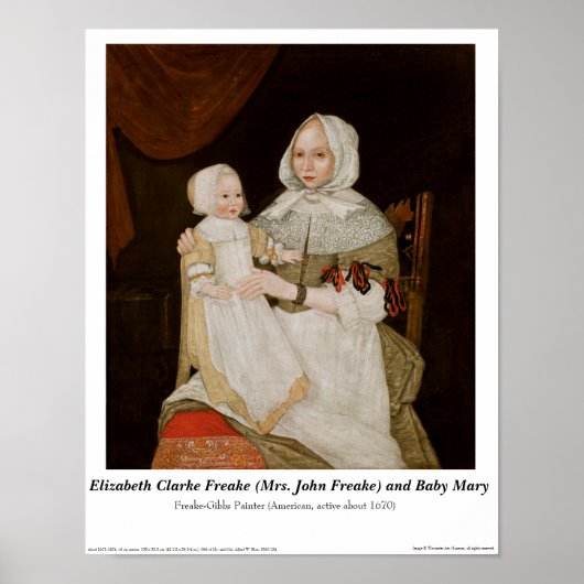 Elizabeth Clarke Freake et Baby Mary - Poster (Devant)