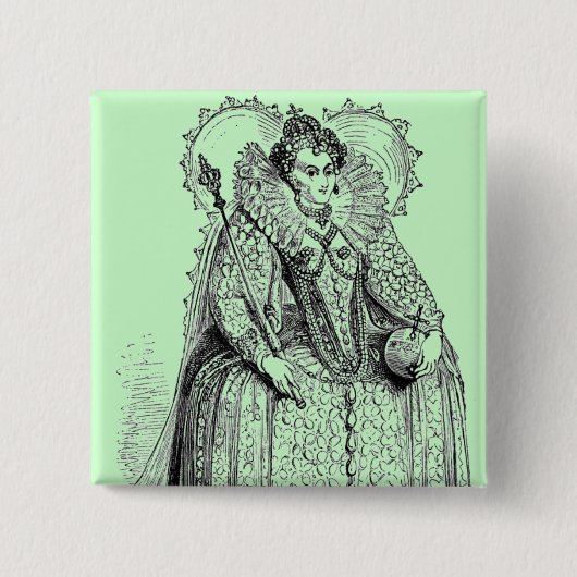 Elizabeth Clothing Vierkante Button 5,1 Cm (Voorkant)