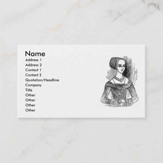 Elizabeth Clothing Visitekaartje (Voorkant)