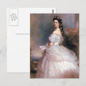Elizabeth , Empress of Austria, 1865 Briefkaart (Voorkant / Achterkant)