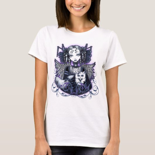 Elizabeth Gothic Persian Cat Angel Top (Voorkant)