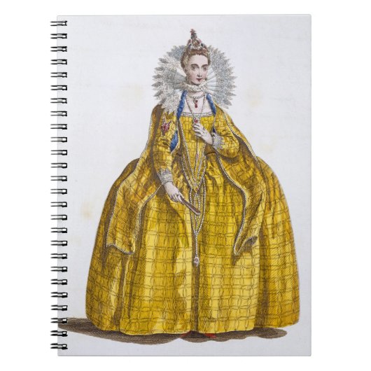 Elizabeth I (1530-1603) (gekleurd) Notitieboek (Voorkant)