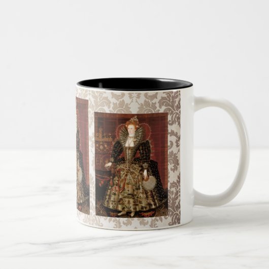 Elizabeth I c 1599 Tweekleurige Koffiemok (Rechts)