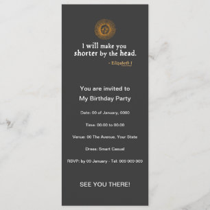 Elizabeth I Citaat over Beheading Kaart