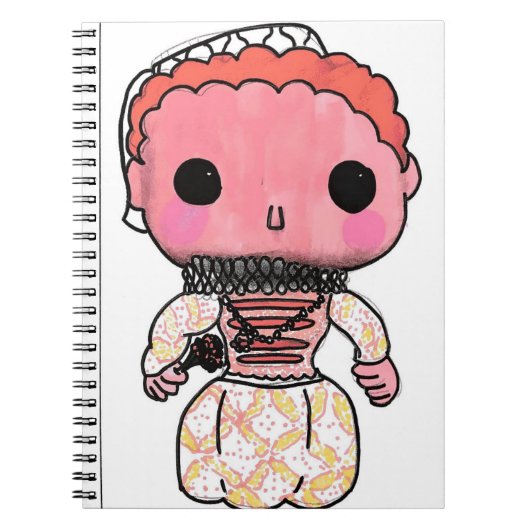 Elizabeth I History Notebook - Funko Pop Style Notitieboek (Voorkant)