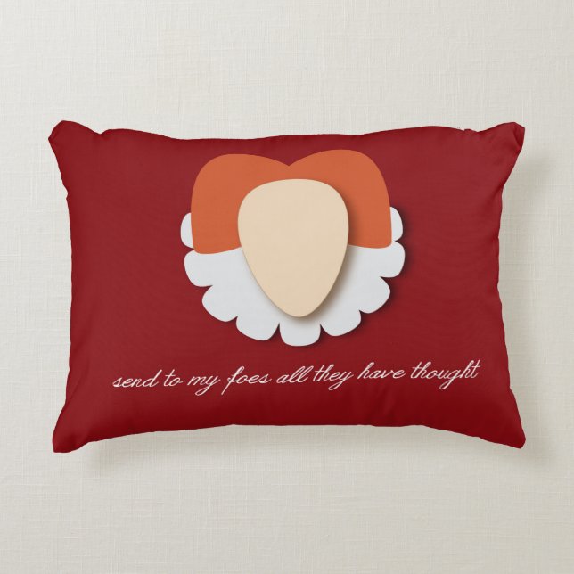 Elizabeth I "Send to my Foes" Accent Pillow Accent Kussen (Voorkant)