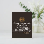 Elizabeth I Tilbury Quote Briefkaart (Staand voorkant)