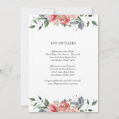 Elizabeth Invitacion de Boda Catolica Wedding Kaart (Achterkant)