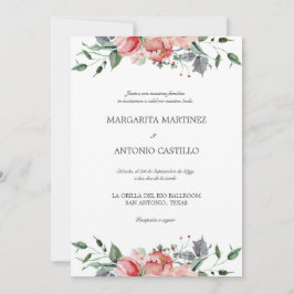 Elizabeth Invitaciones de Boda Elegantes Wedding Kaart