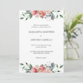 Elizabeth Invitaciones de Boda Elegantes Wedding Kaart (Staand voorkant)