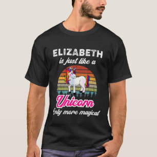 Elizabeth is een soort eenhoorn grappige baby-meis t-shirt