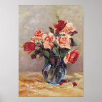 Elizabeth J. Grafin von Attems Stilllife met Ros