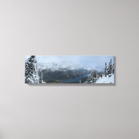 Elizabeth Lake 3 - Glacier Nationaal Park Canvas Afdruk (Voorkant)