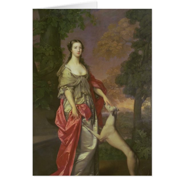 Elizabeth lançant, duchesse de Hamilton, 1752-3 (Devant)