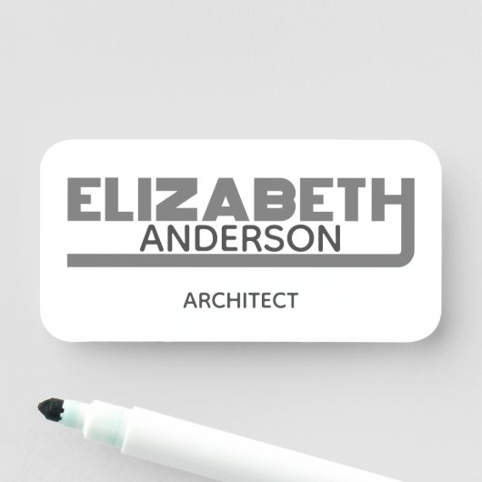 Elizabeth Name Tag (In situ)