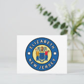 Elizabeth New Jersey Briefkaart (Staand voorkant)