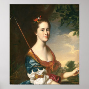 Elizabeth Otis - John S. Copley Fijne Kunstposter Poster