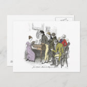 Elizabeth Performs - Jane Austen Pride & Prejudice Briefkaart (Voorkant / Achterkant)