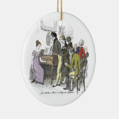 Elizabeth Performs - Jane Austen Pride & Prejudice Keramisch Ornament (Rechts)