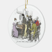 Elizabeth Performs - Jane Austen Pride & Prejudice Keramisch Ornament (Links)