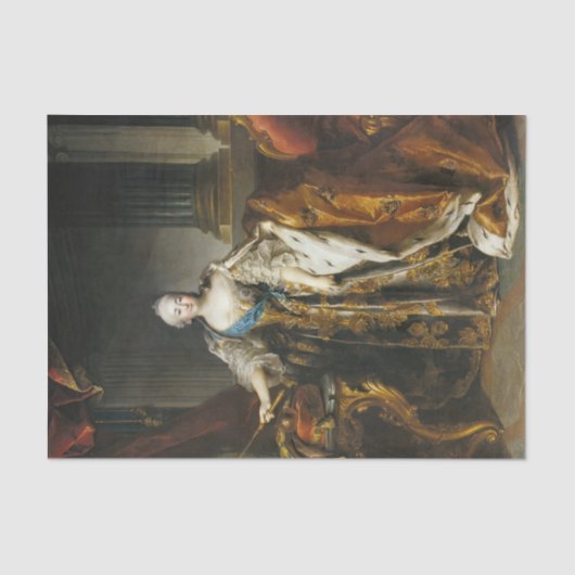 Elizabeth Petrovna door Louis Tocque Tissuepapier (Voorkant)