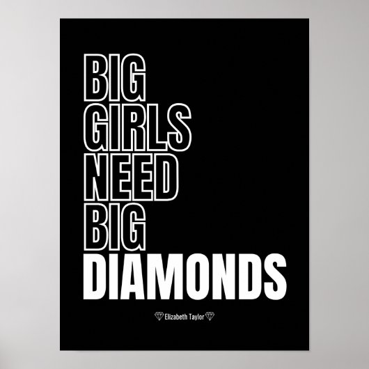 Elizabeth Taylor citeert Women Power Poster (Voorkant)