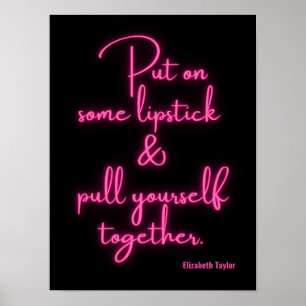 Elizabeth Taylor Inspirerend Motivatie offertes Poster