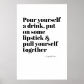 Elizabeth Taylor - Versez-vous une affiche de bois (Devant)