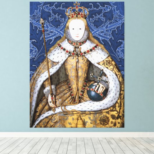Elizabeth Tudor, Koningin van Engeland Canvas Afdruk (Insitu (Houten vloer))