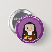 Elizabeth van de Trinity Ronde Button 5,7 Cm (Voorkant /achterkant)