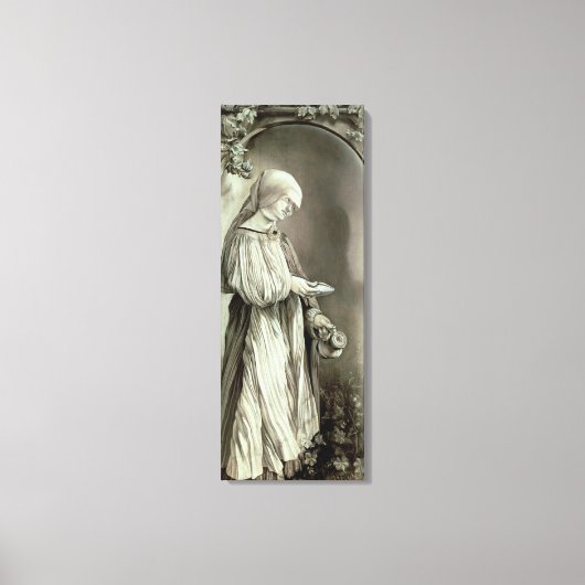 Elizabeth van Hongarije 1509 Canvas Afdruk (Voorkant)