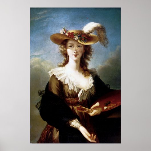 Elizabeth Vigee-Le Brun ~ Self Portret Poster (Voorkant)