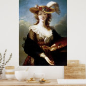 Elizabeth Vigee-Le Brun ~ Self Portret Poster (Keuken)