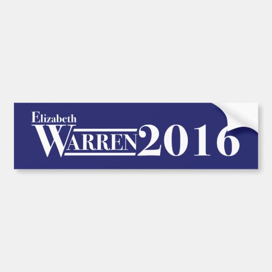 Elizabeth Warren 2016 bumpersticker (Voorkant)