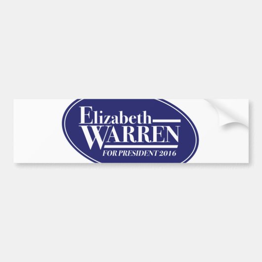 Elizabeth Warren 2016 bumpersticker (Voorkant)
