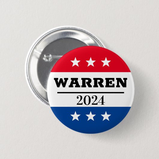 Elizabeth Warren 2024 Verkiezingspijn Ronde Button 5,7 Cm (Voorkant /achterkant)
