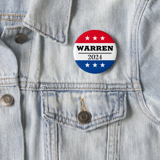Elizabeth Warren 2024 Verkiezingspijn Ronde Button 5,7 Cm (In situ)